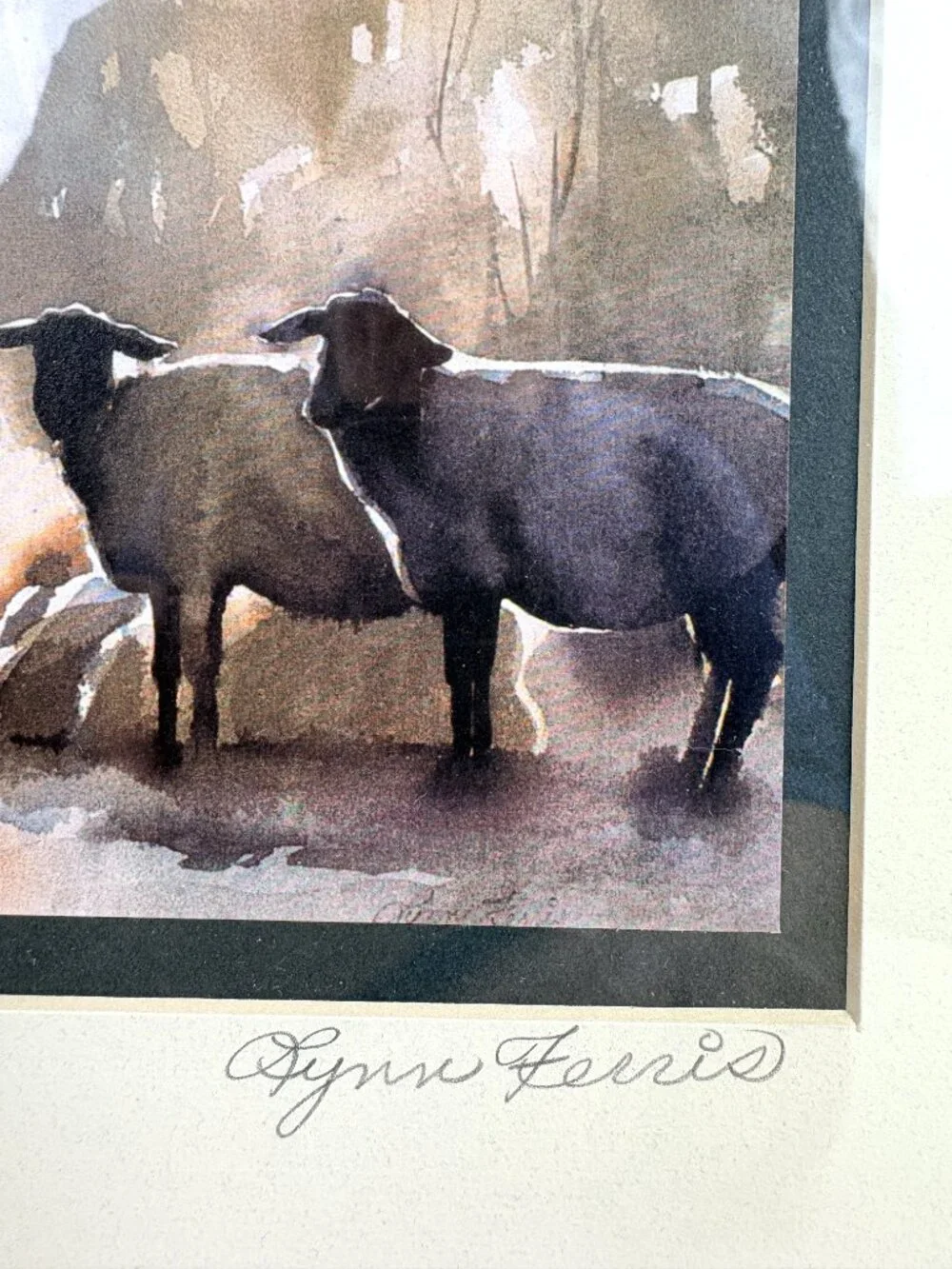 Framed Watercolor Print 